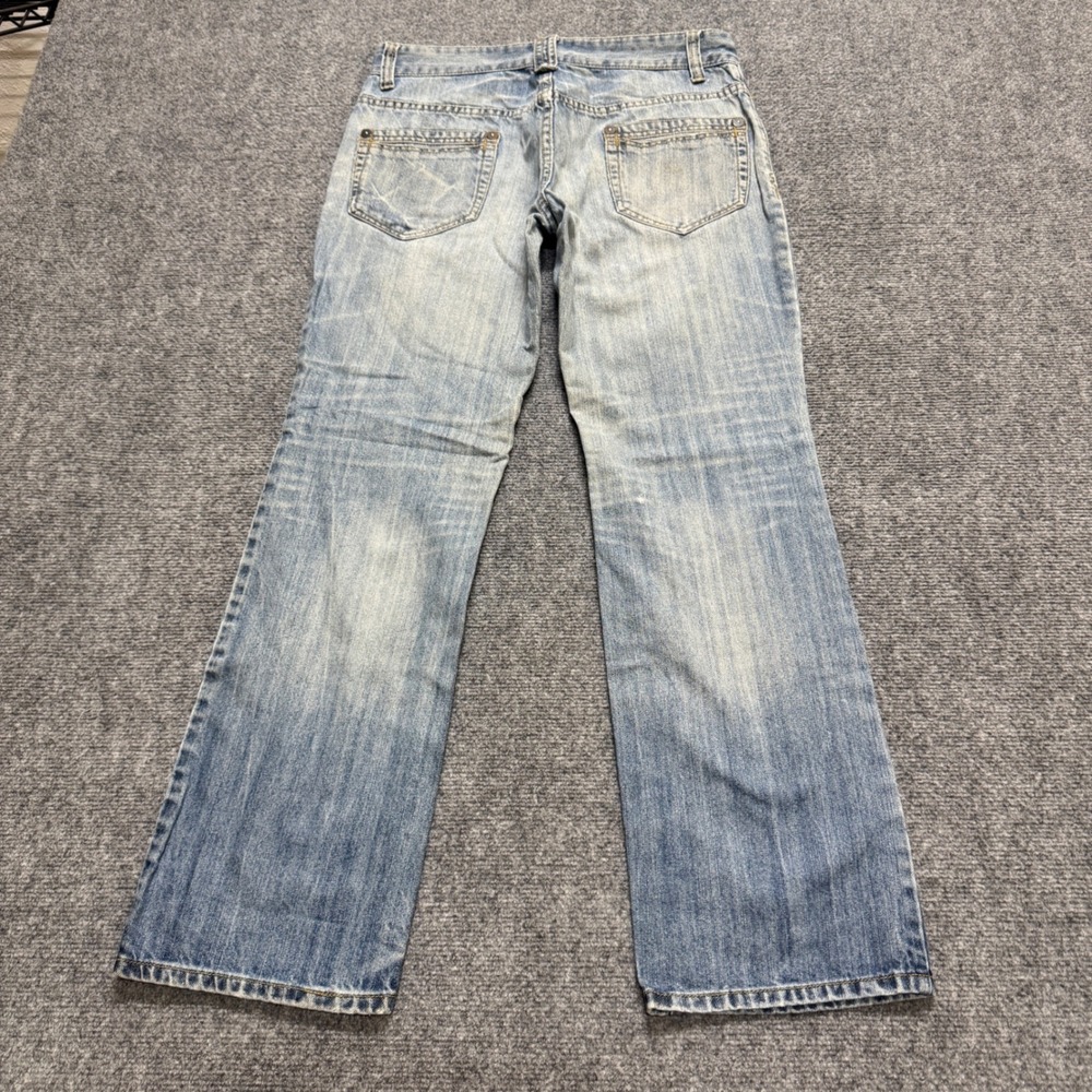 Mossimo Bootcut Jeans Womens 7 Light Washed Boyfriend Cut Washed Y2K Grunge